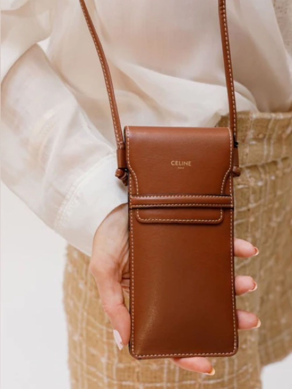 Authentic Celine flap crossbody bag for phone/sunglasses